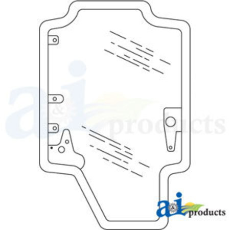 A & I PRODUCTS Glass; Front Door 52" x32" x4" A-84344565